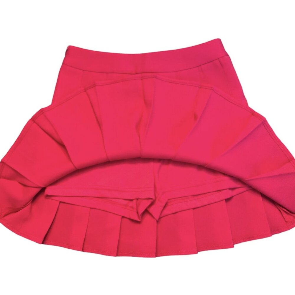 Tonchengso Pink Pleated Skort Skirt Women's XXS EUC